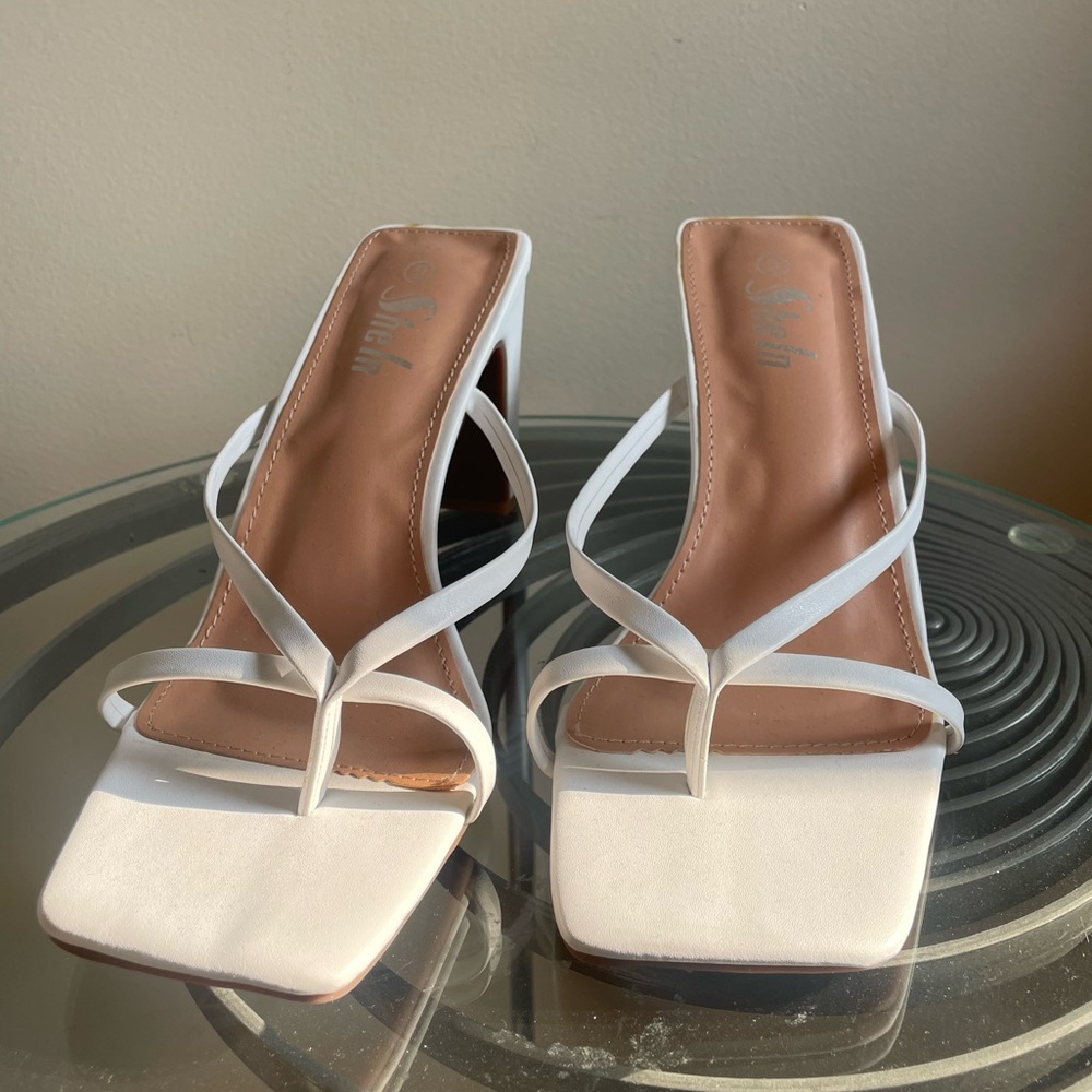 Stylish White Strappy Sandals